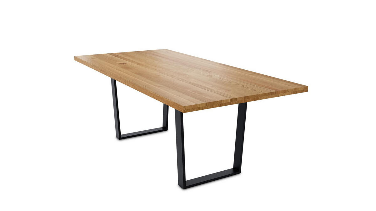 MASSIVHOLZTISCH Daisey 6 160x77x90 Esszimmertisch Wildeiche geölt - Wildeiche, Holz (160/77/90cm) - 58aufmkessel