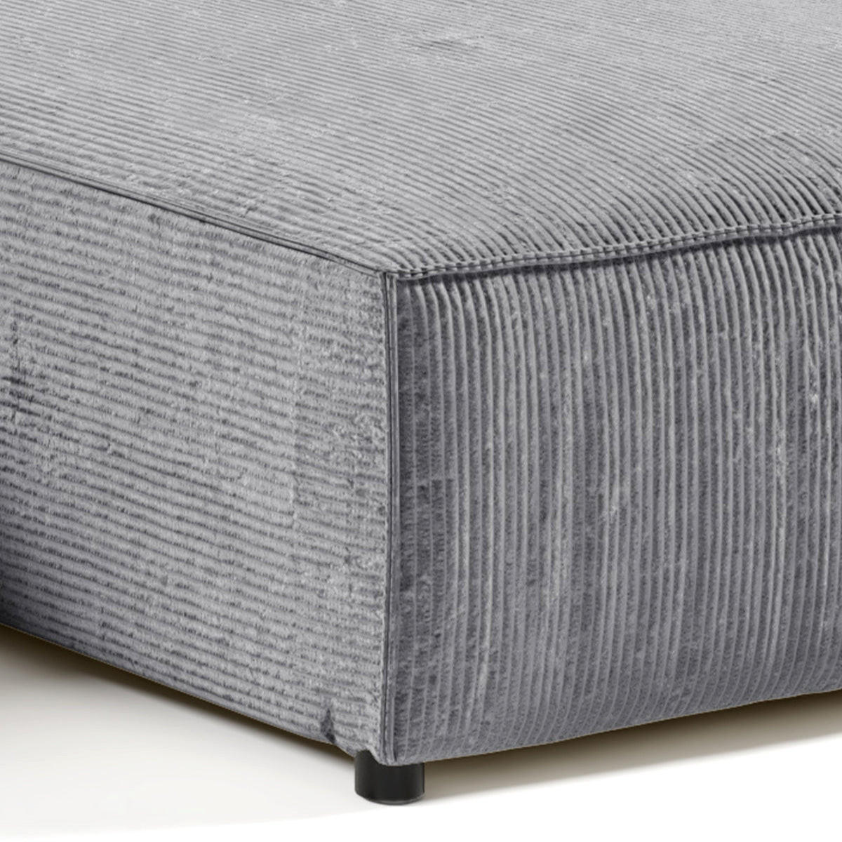 ECKSOFA Isaac 4 Sitzplätze Grau - Grau, Holzwerkstoff (294/185cm) - Petits-meubles