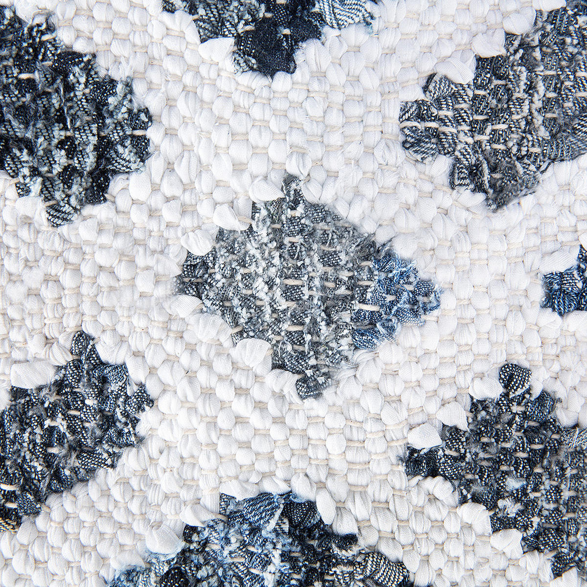 TEPPICH geflochten Adiyaman 200/140 cm - Blau, Textil (140/200cm) - Beliani