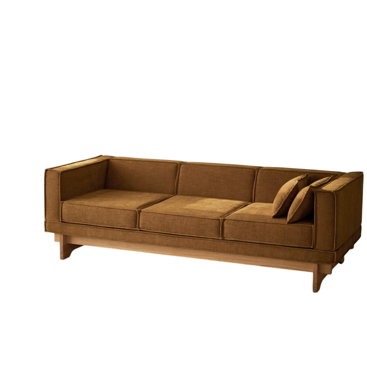 SOFA Miu Senfgelb aus Stoff - Dunkelgelb, Textil (223/46/90cm) - Tikamoon