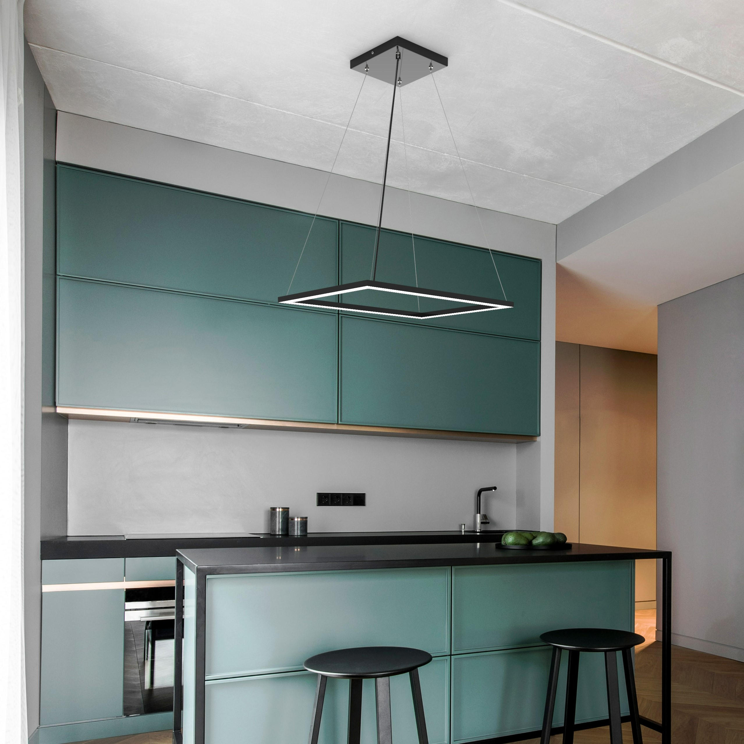 LED-HÄNGELEUCHTE - Grau, Metall (40/60/100cm) - Lumicom