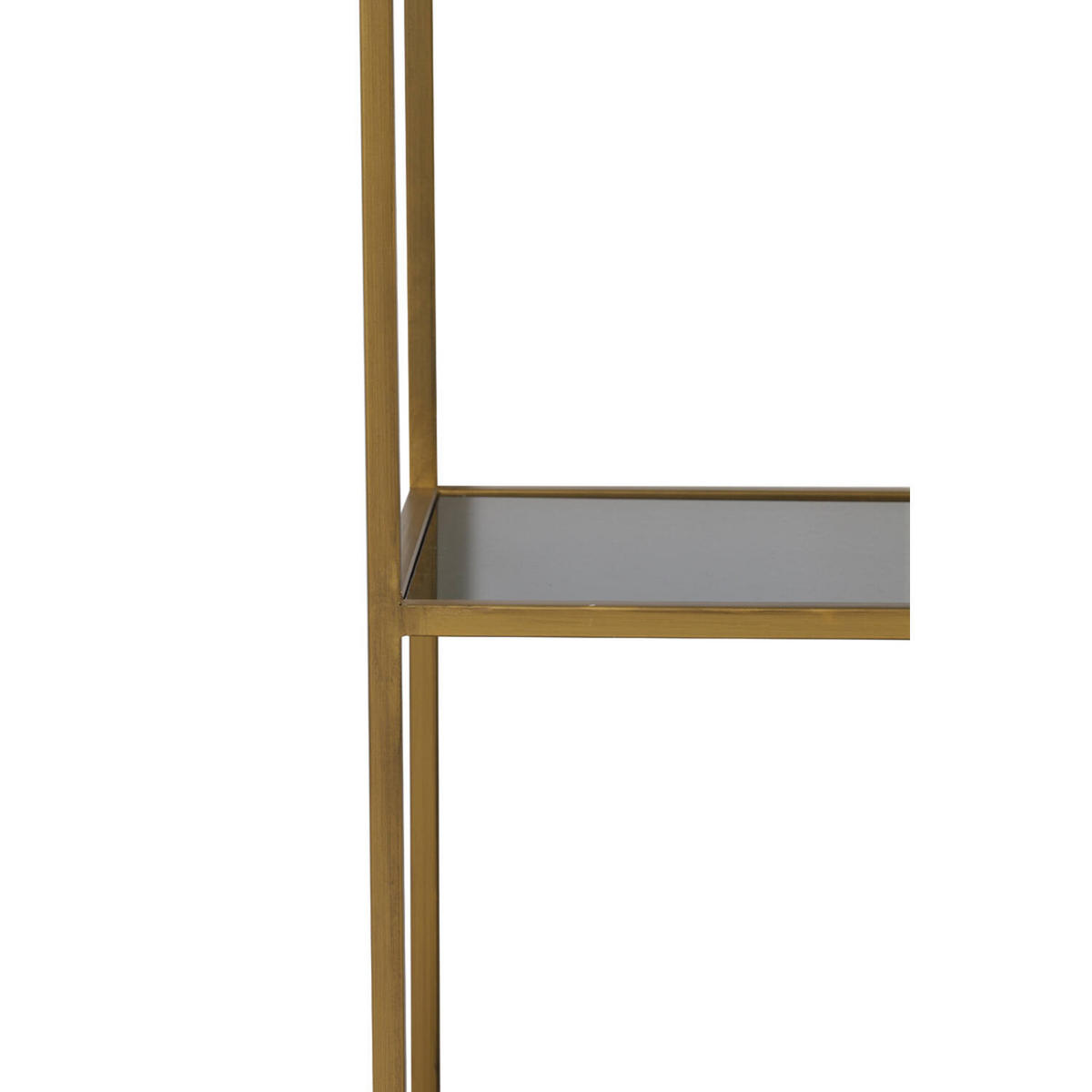 STANDREGAL MARIKI 55x40x180 cm, Glas-Metall, Gold - Goldfarben, Glas (40/180/55cm) - Light & Living