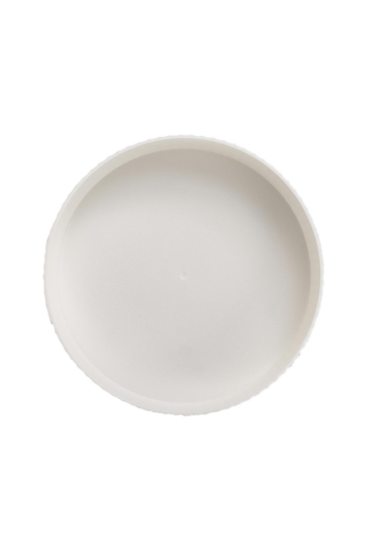 DREHTELLER aus ABS HIPS Kunststoff in Perlweiß Rund 360° drehbar Elegantes Design 22 x 22 x 7,5 cm - Weiß, Kunststoff (22/7.5/22cm) - Livingandhome