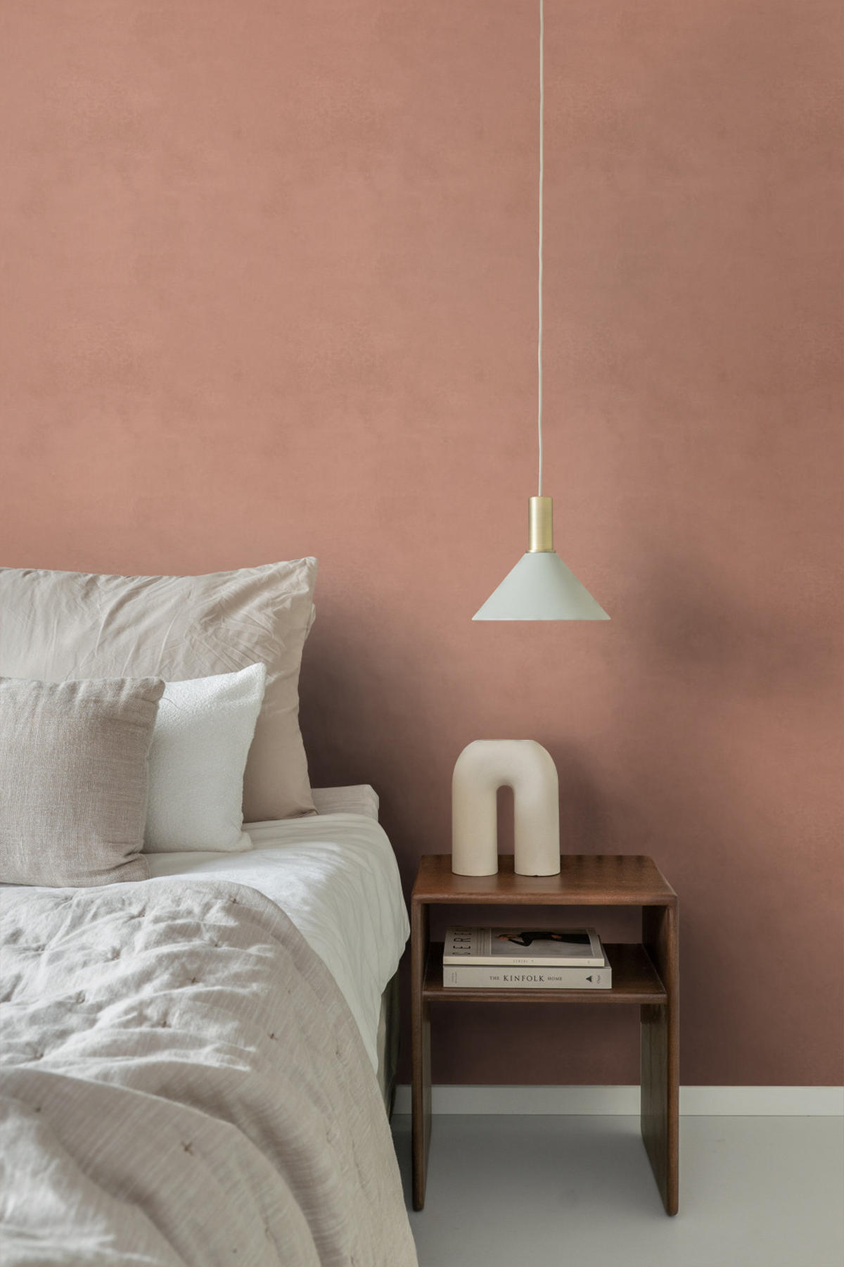 TAPETE Lehmputz 50 x 900 cm - Terracotta, Papier (50/900cm) - Origin Wallcoverings