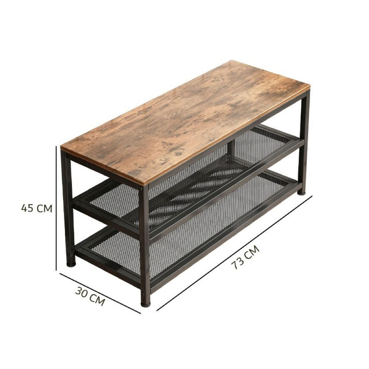 SCHUHSCHRANK, braun 73/30/45 cm - Braun, Holzwerkstoff (73/45/30cm)