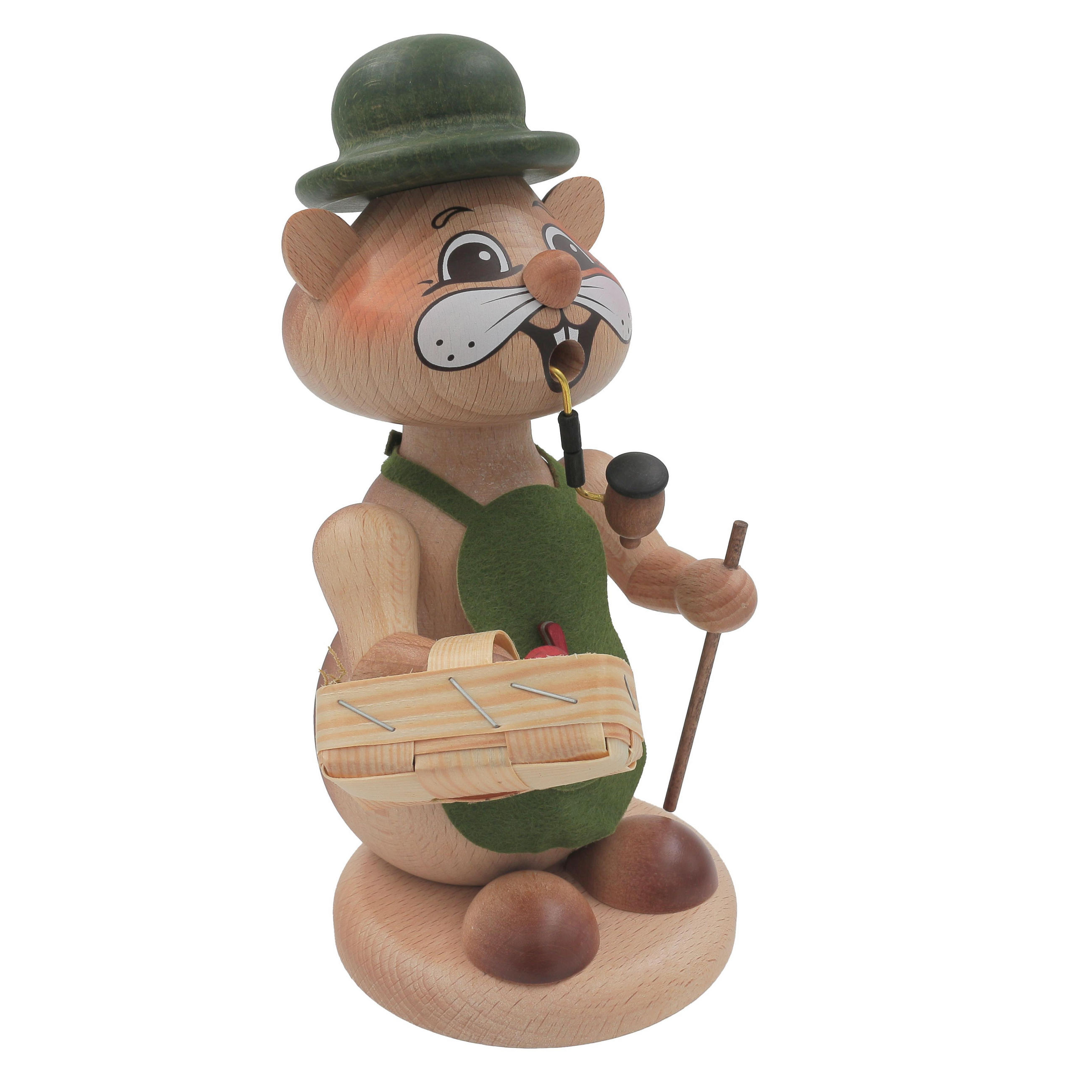 RAUCHFIGUR Hamster Pilzsammler 18 cm - Multicolor, Metall (12/18/0.1cm)