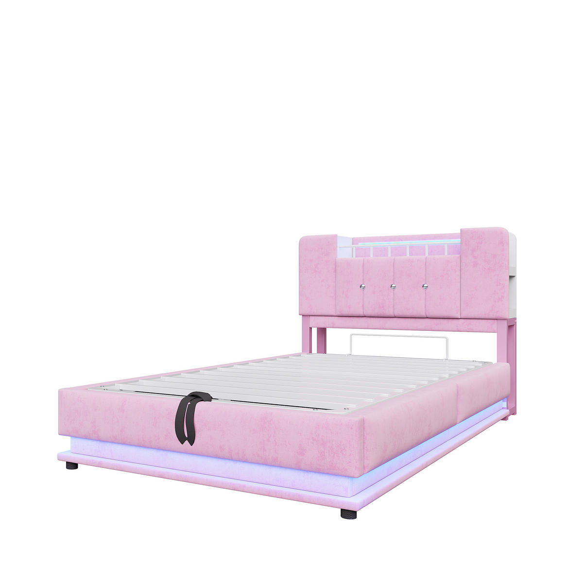 KINDERBETT 90/200 cm Rosa - Pink, Textil