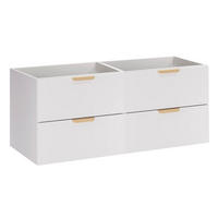 WASCHTISCHUNTERSCHRANK 120cm Oria Weiß - Weiß, Holzwerkstoff (120/50/45.5cm) - Petits-meubles