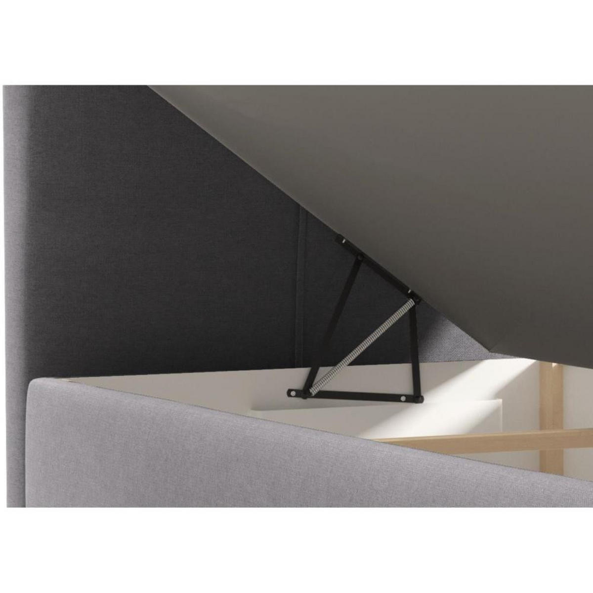 POLSTERBETT Helen Mini 103/206/106 grau - Grau, Holzwerkstoff/Textil (100/200cm) - Beautysofa