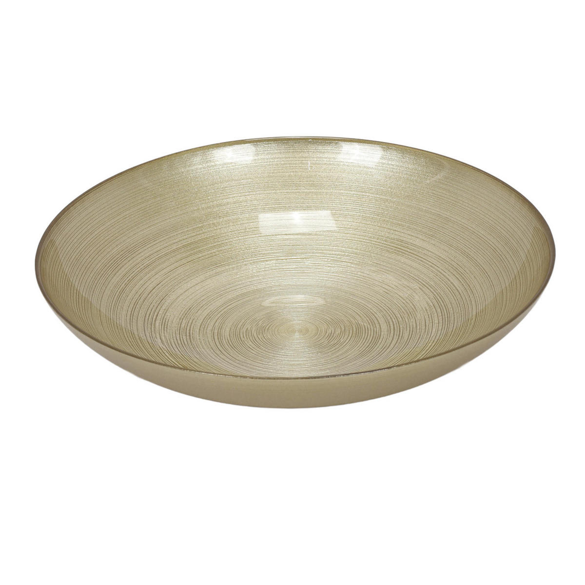 DEKOSCHALE aus Glas Golden 30/30/6 cm - Goldfarben, Glas (30/6/30cm) - Home Styling Collection