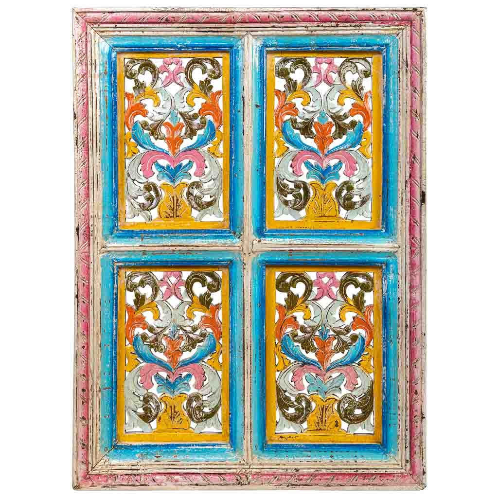 WANDPANEEL aus Holz 74x5x103 cm - Multicolor, Holz (74/103/5cm) - Wanderlust