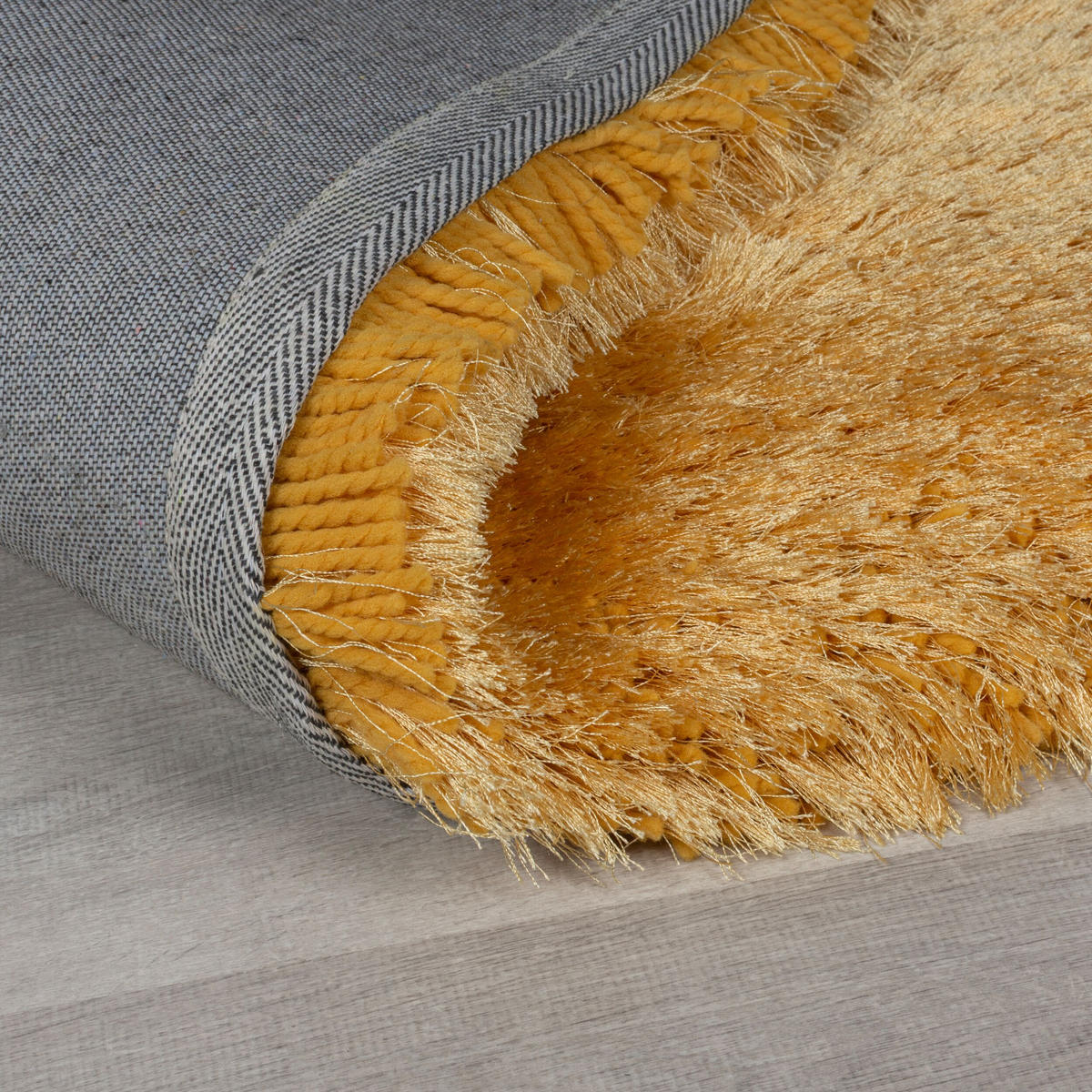 TEPPICH Hochflor Modern-Design, superweich ORWELL, Senfgelb 120x170 cm - Currygelb, Textil (120/170cm) - KADIMA DESIGN