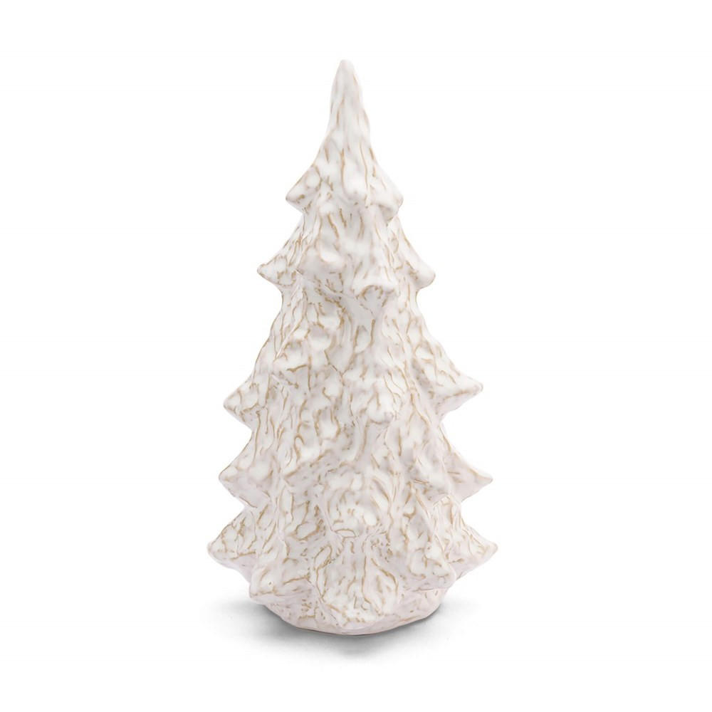 WEIHNACHTSDEKORATION Weiß 10/10/25 cm U30809105A83 - Weiß, Keramik (10/25/10cm) - Rituali Domestici 