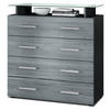 KOMMODE Pavos Avola-Anthrazit - Anthrazit, Holzwerkstoff (76/81/35cm) - Vladon