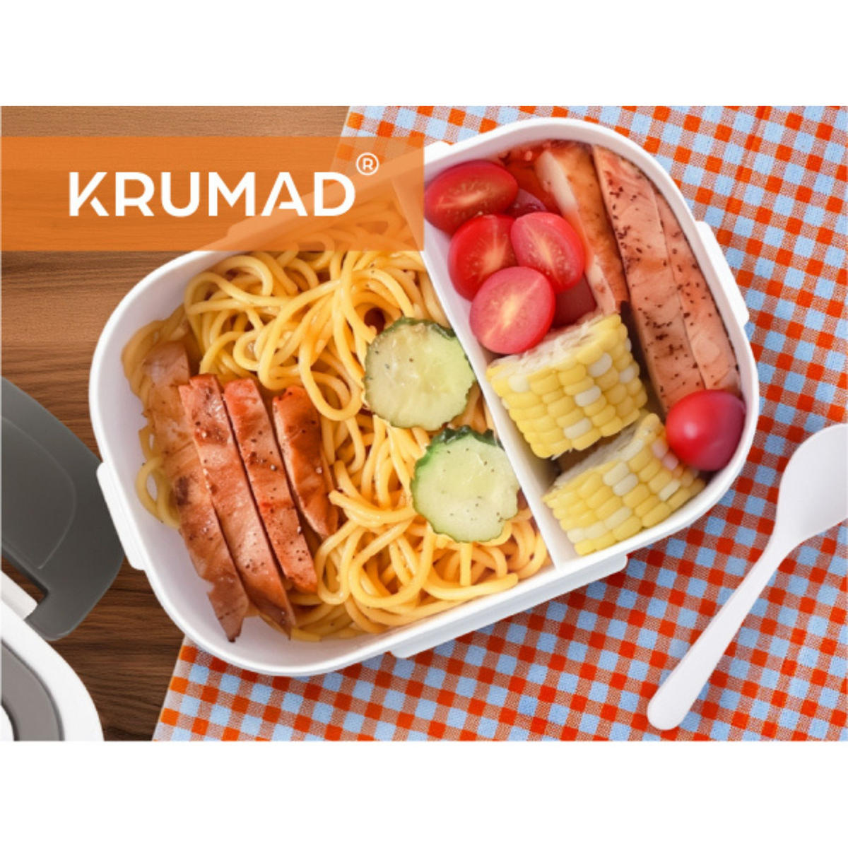 LUNCHBOX Elektrisch, Warmhaltebox für Essen - Weiß, Kunststoff (10/5/5cm) - KRUMAD
