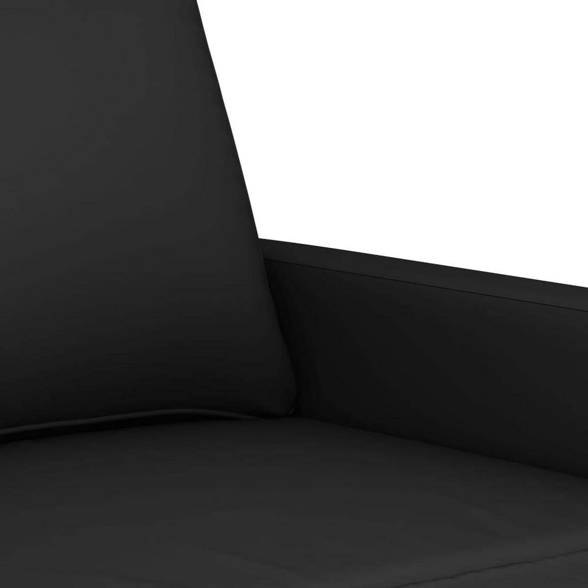 3-SITZER-SOFA Eppingen - Schwarz, Naturmaterialien (198/80/77cm) - Nettlife