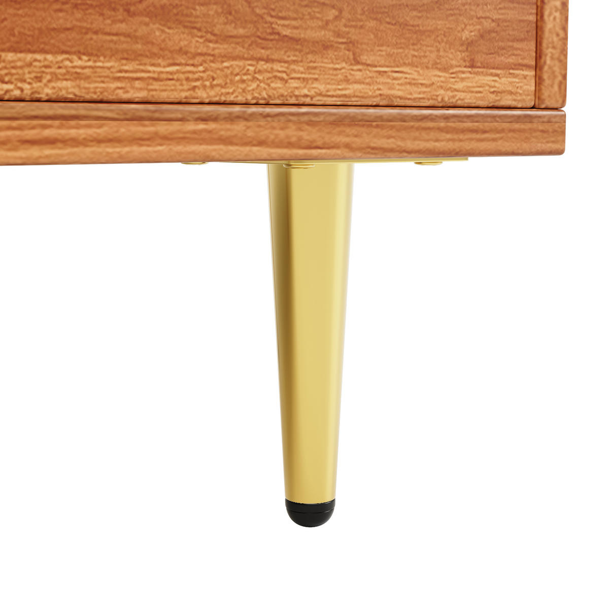 BUFFET 145x39x171cm Glas Weinregal Holz Gold - Braun, Holzwerkstoff (145/171/39cm) - FLIEKS