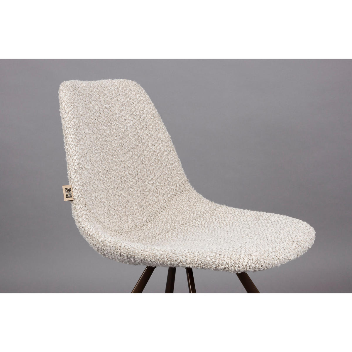 ESSZIMMERSTUHL Franky Bouclé Beige - 2 er Set - Beige, Kunststoff (46/83/56cm) - Dutchbone