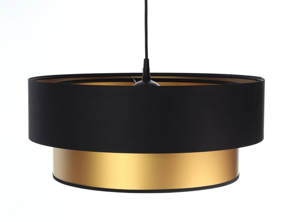 HÄNGELEUCHTE Gold 50/20 cm - Goldfarben/Schwarz, Kunststoff (50/1/20cm) - ONZENO