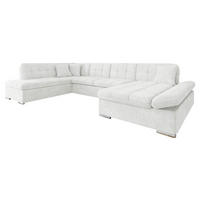 ECKSOFA Bergen, Seite: Rechts - Silberfarben/Hellgrau, Holz/Textil (345/76/205cm) - MIRJAN24