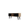 LOWBOARD Toronto 35/55,2/120 cm - Schwarz/Eiche Artisan, Holzwerkstoff (35/55/120cm) - Kocot Kids