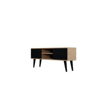 LOWBOARD Toronto 35/55,2/120 cm - Schwarz/Eiche Artisan, Holzwerkstoff (35/55/120cm) - Kocot Kids