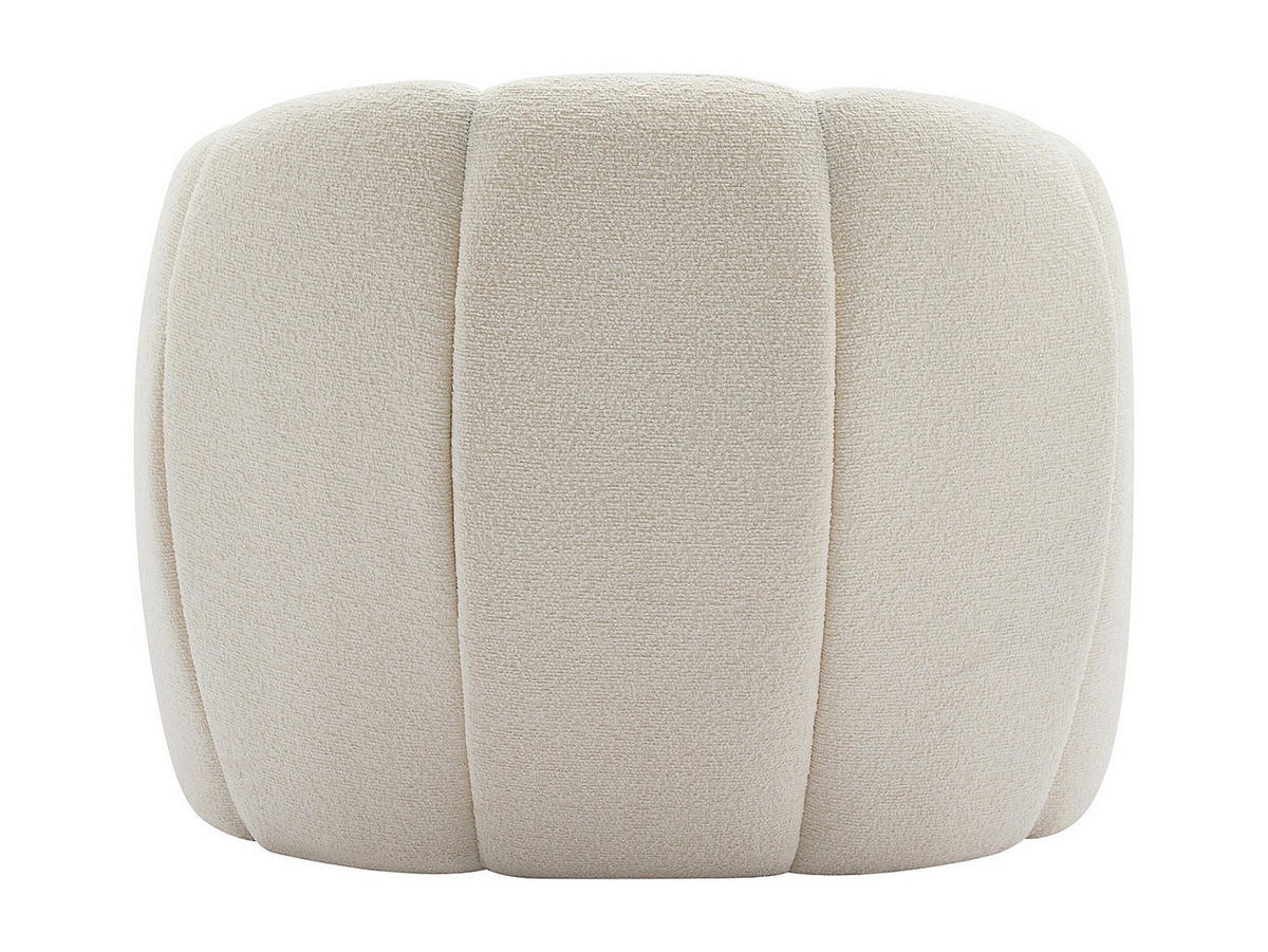 MUSCHELSESSEL - Chenille-Stoff - Beige - DELIPO - Beige, Textil (93/73/76cm) - Vente-Unique