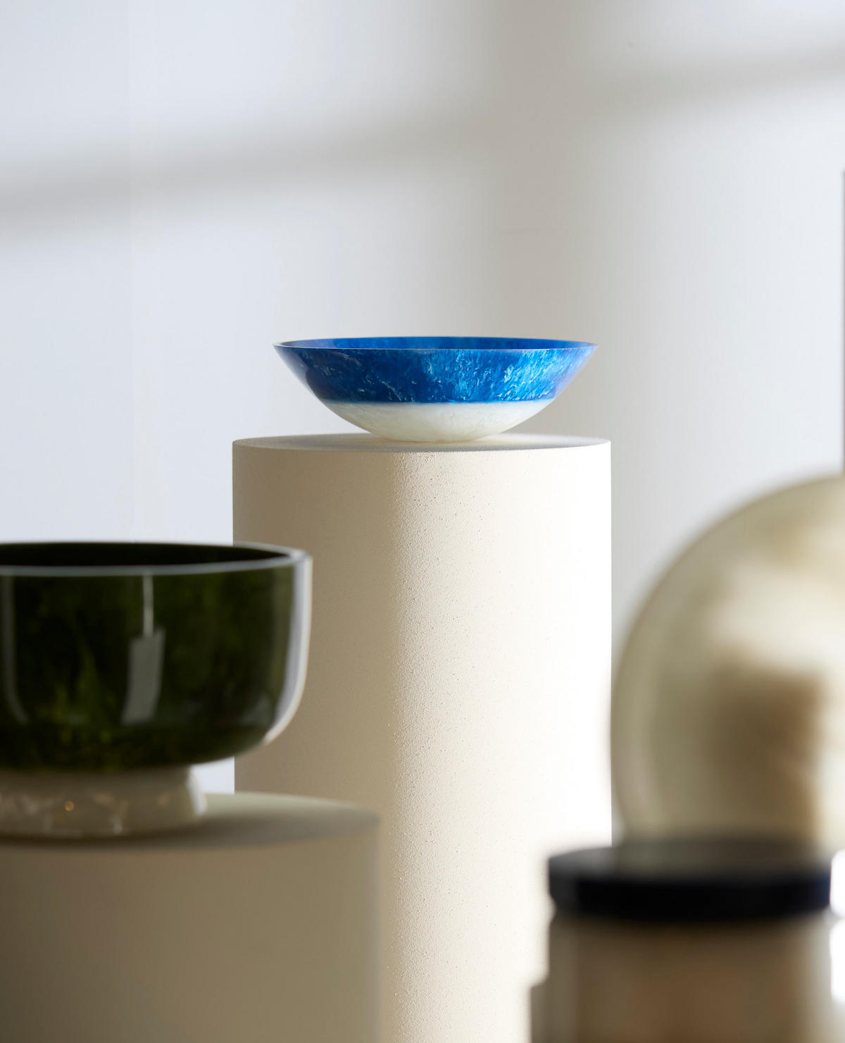 SCHALE Binanga Blau Ø26/7,5 cm - Blau, Kunststoff (26/7.5cm) - Light & Living