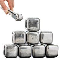 EISWÜRFEL 10-er-Set, silber, Edelstahl - Edelstahlfarben, Metall (16/3/11.5cm) - bremermann