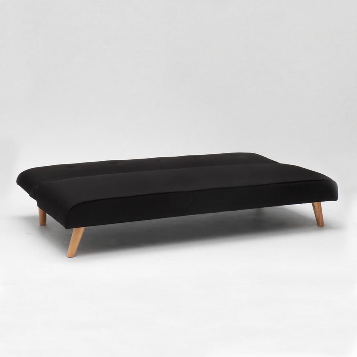 SCHLAFSOFA Larimar - Schwarz - Schwarz, Textil (178/70/82cm) - Pasmara