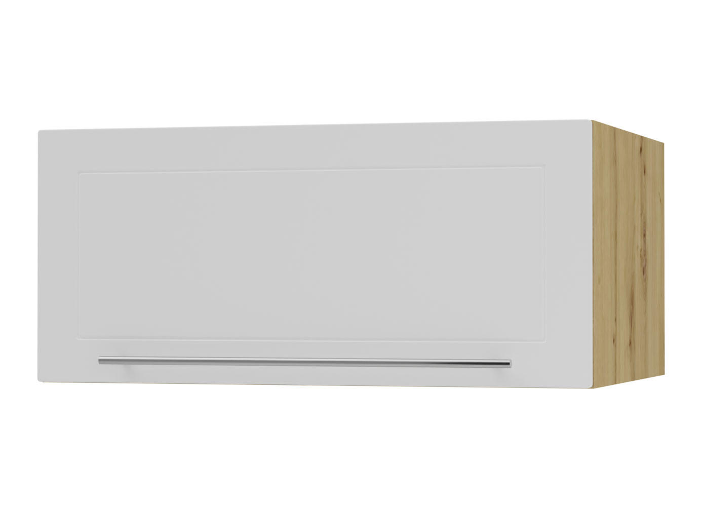 KLAPPHÄNGESCHRANK Kvantum W6B/80 Weiß Matt / Eiche Artisan Matt 80 / 59 / 36cm - Eiche Artisan/Weiß, Holz/Holzwerkstoff (80/36/59cm) - Feldmann-Wohnen