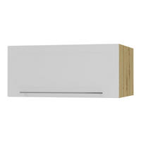 KLAPPHÄNGESCHRANK Kvantum W6B/80 Weiß Matt / Eiche Artisan Matt 80 / 59 / 36cm - Eiche Artisan/Weiß, Holz/Holzwerkstoff (80/36/59cm) - Feldmann-Wohnen