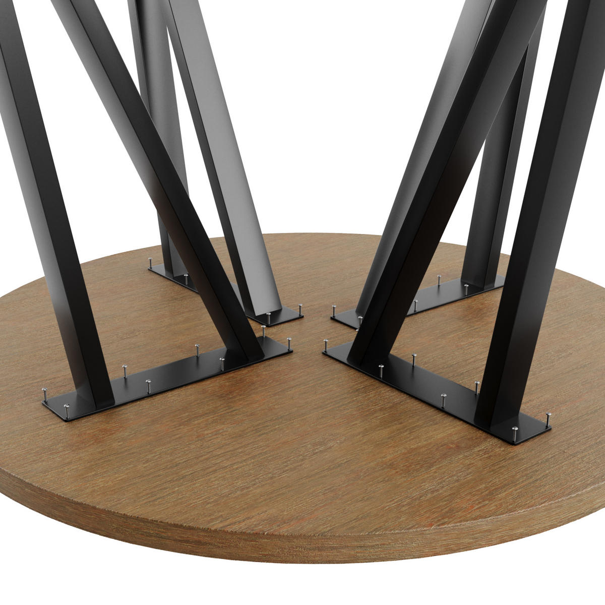 TISCHBEINE Kentucky 4er-Set Schwarz 72cm - Schwarz, Metall (8/72/40cm) - Metalo Pro
