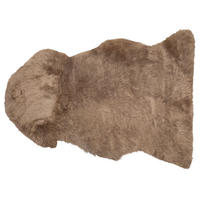 SHAGGY-SCHAFFELL Uluru 100/110/65 cm - Braun, Fell (65/100cm) - Beliani