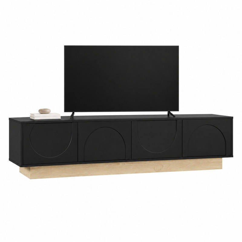Beauniv Tv-Element Schwarz 40x41.5x175 cm