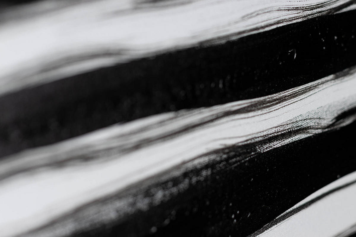 ACRYLBILD HANDGEMALT 120/80 cm - Schwarz, Holz/Textil (120/80cm) - KUNSTLOFT