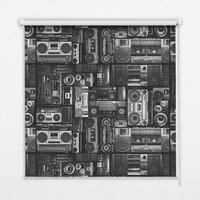 VNÚTORNÁ roleta - okenná roleta - roleta - 120x140 cm - Reproduktory rádia - sivá, plast (120/140/0.5cm) - TULUP