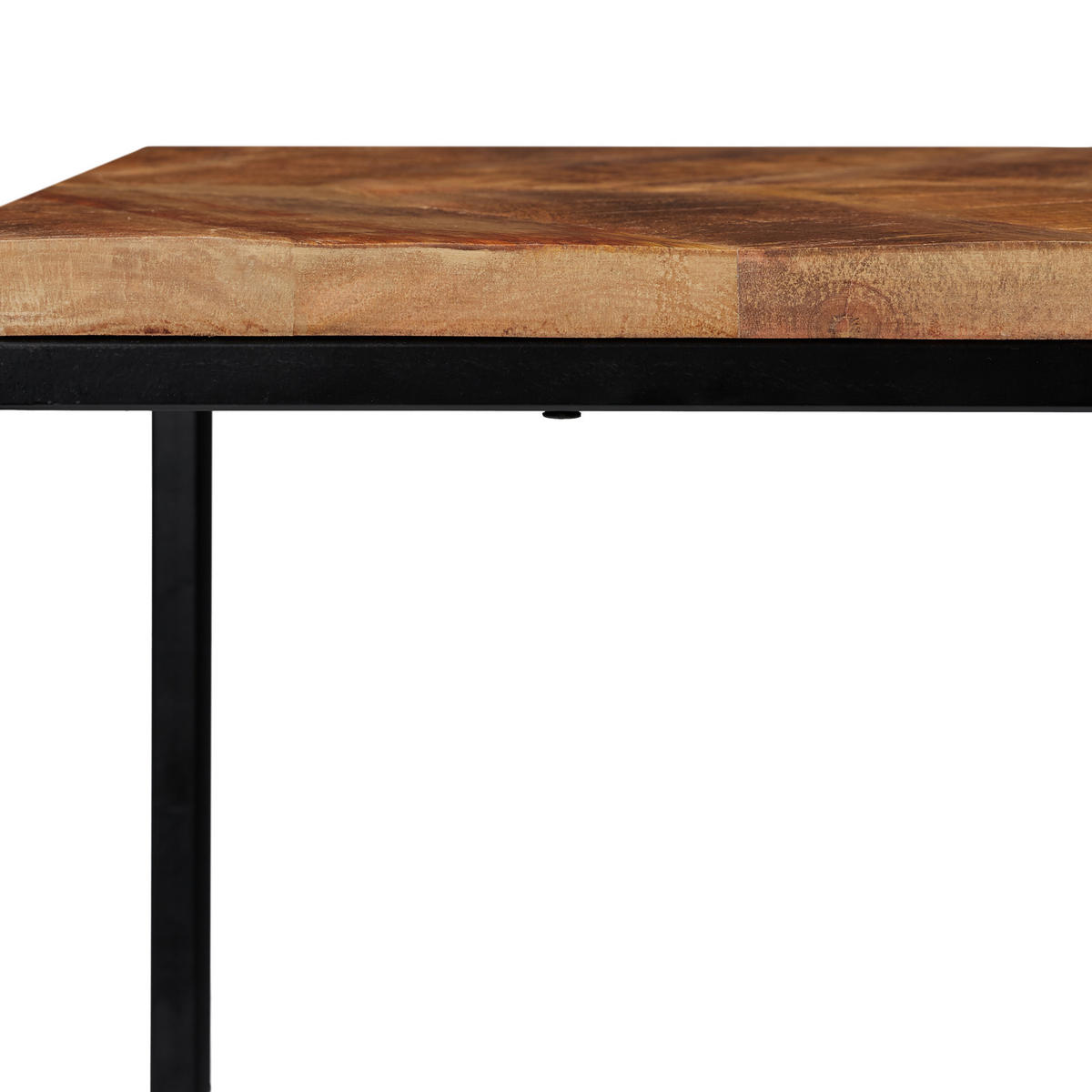 2XCOUCHTISCH - Hellbraun, Holz/Metall (43.5/77/50cm) - Relaxdays