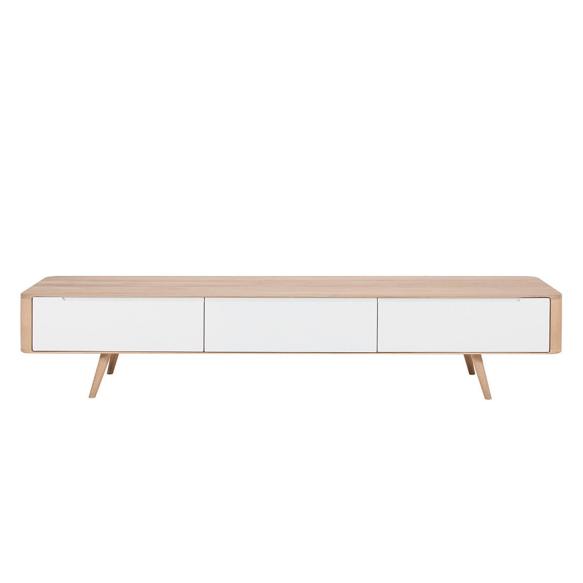 TV-LOWBOARD - Wildeiche teilmassiv - Wildeiche, Holzwerkstoff (225/45/42cm) - home24