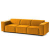 3-SITZER SOFA - Gelb, Textil (260/70/96cm) - home24