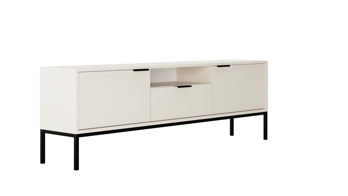 LOWBOARD Austin II 33/56,4/175 cm - Schwarz/Weiß, Holzwerkstoff (33/56/175cm) - Kocot Kids