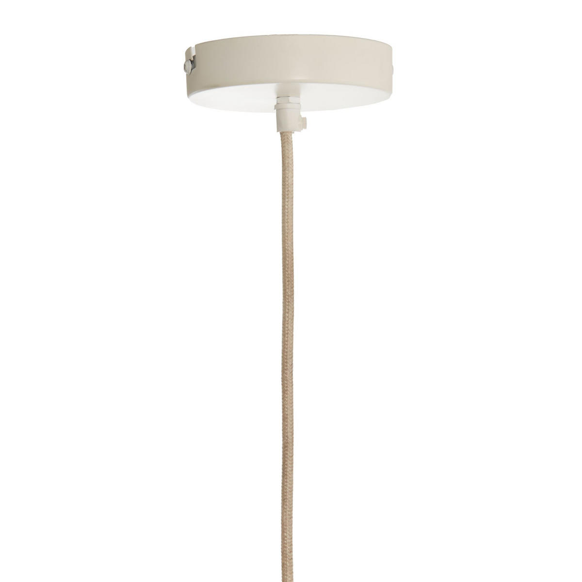 PENDELLEUCHTE ZUBEDO Weiß 60/60/45 cm - Weiß, Textil (60/60/45cm) - Light & Living