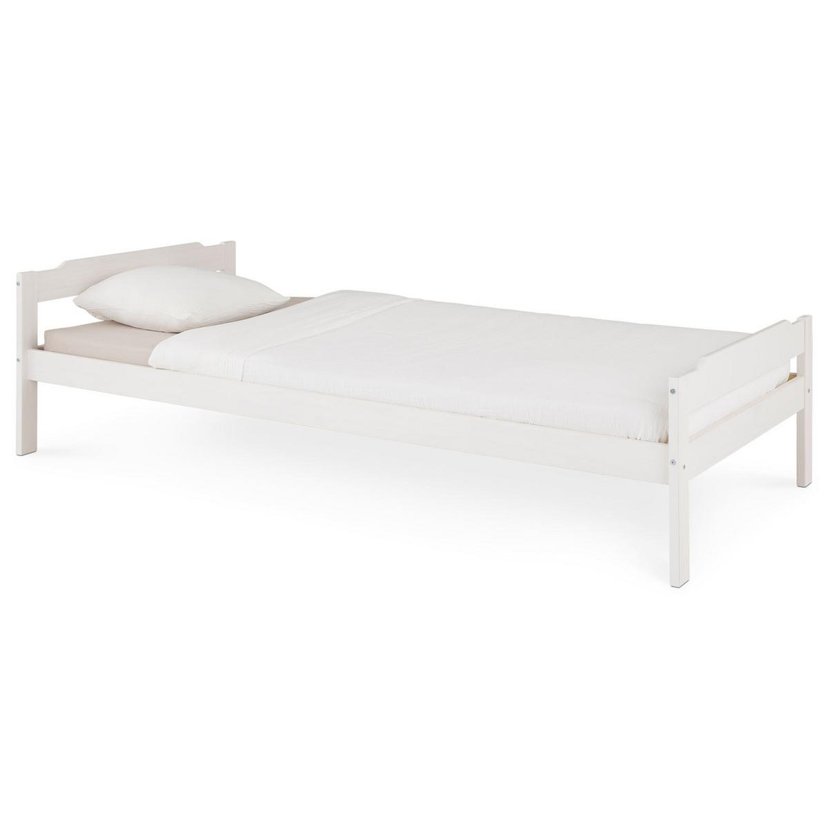 EINZELBETT MORITZ 90X200 CM - Weiß, Holz (90/200cm) - IDIMEX