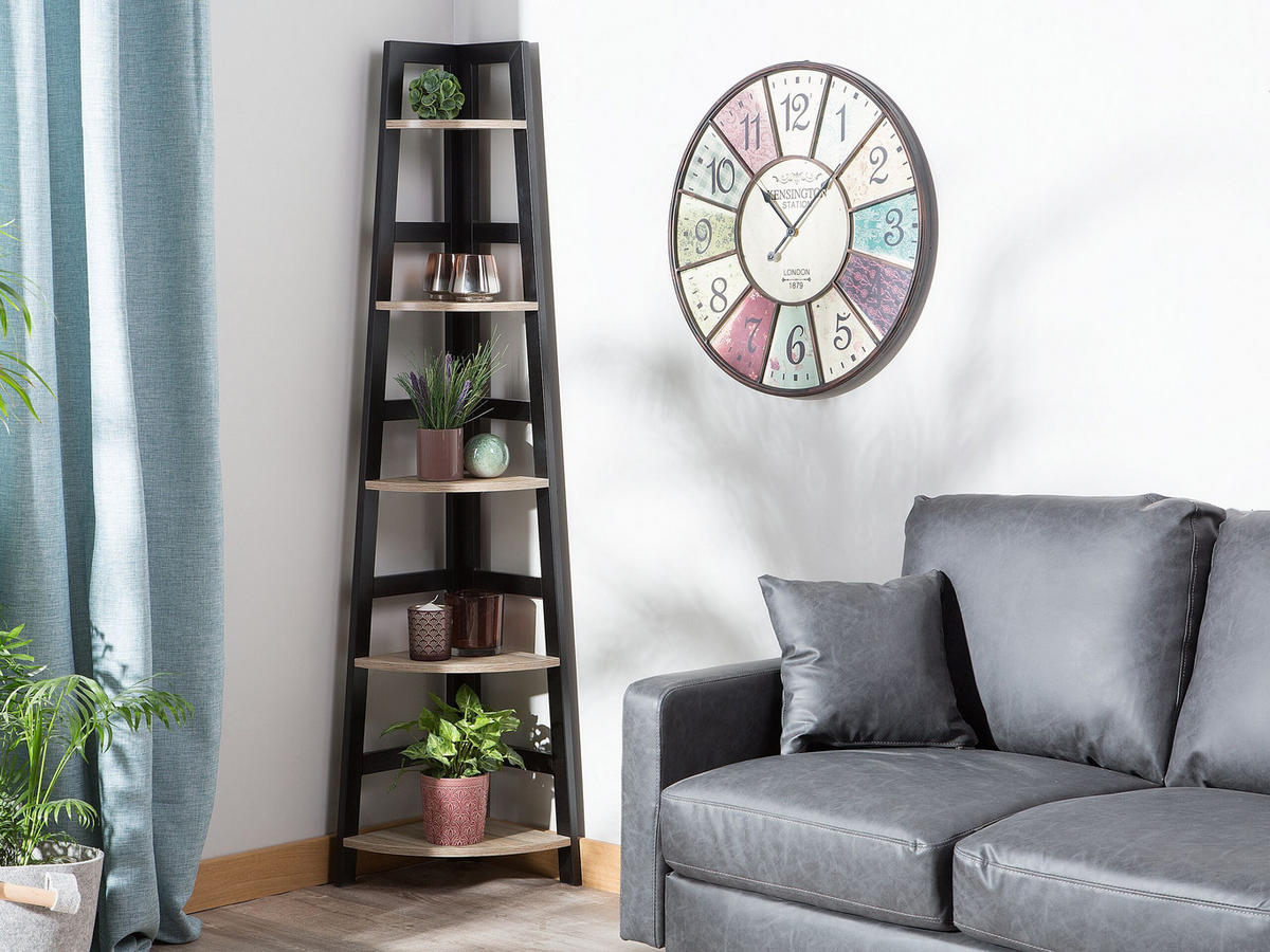 BÜCHERREGAL 5 Fächer Blexley - Hellbraun, Holzwerkstoff (44/163/31cm) - Beliani