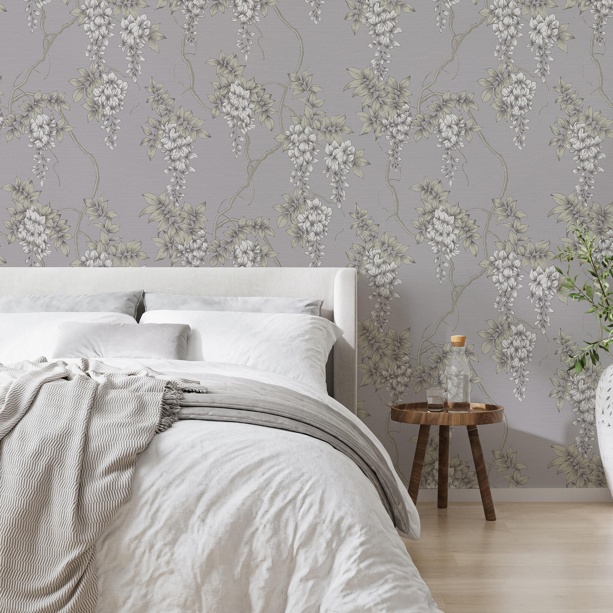 VLIESTAPETE Wisteria Mauve - Lila, Papier/Kunststoff (52/1000cm) - Superfresco Easy