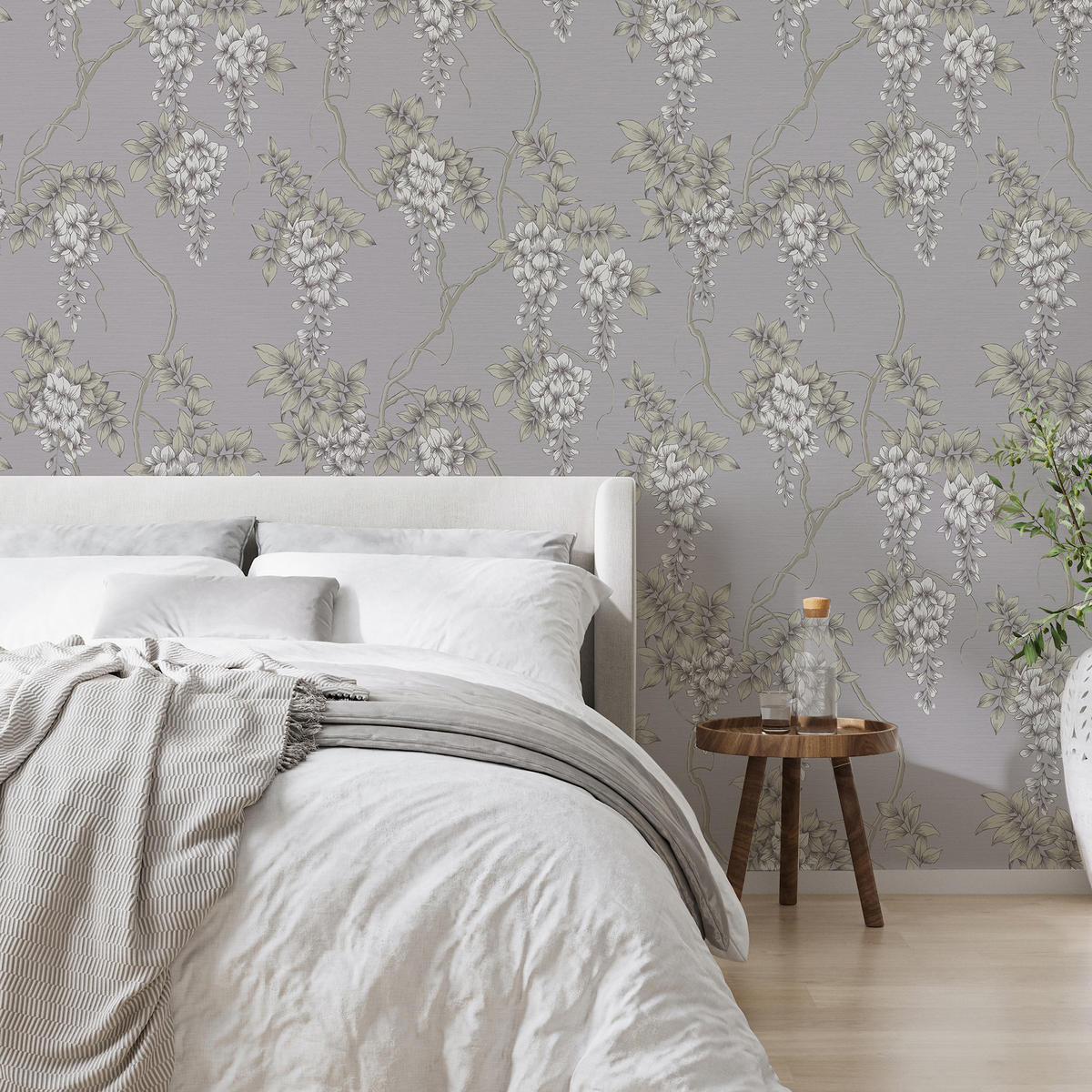 VLIESTAPETE Wisteria Mauve - Lila, Papier/Kunststoff (52/1000cm) - Superfresco Easy