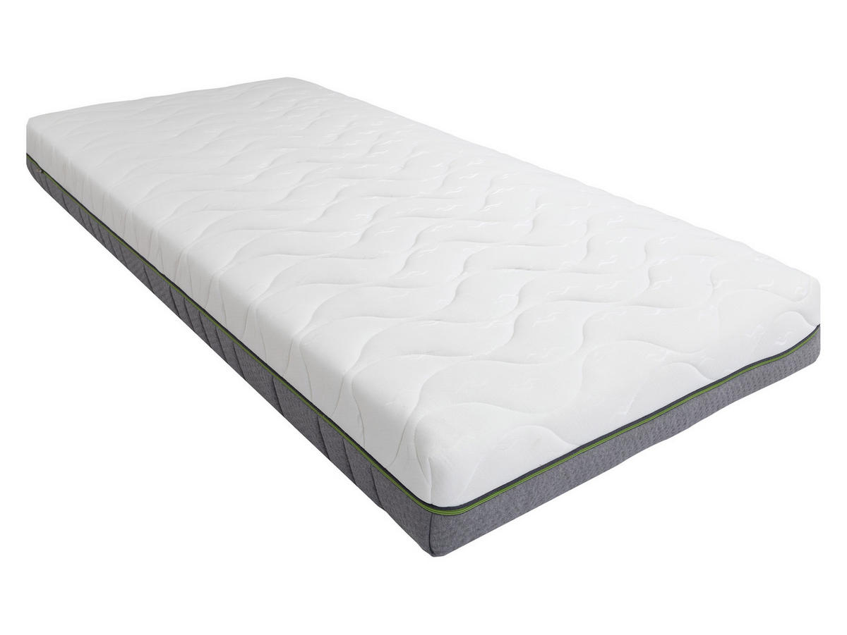 FEDERKERNMATRATZE Arlan 21 cm - H3/H4 - Weiß/Grau, Textil (120/200cm) - MIRJAN24