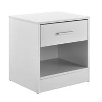 NACHTTISCH Jette - Weiß, Holzwerkstoff (37/38/30cm) - [en.casa]