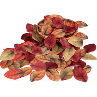 KUNSTLAUB 200 Stück Set Herbstblätter Gemischte Farben - Multicolor, Textil (9cm)