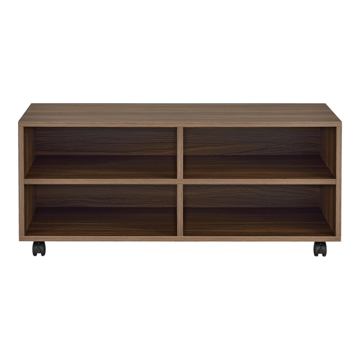 LOWBOARD Gränne - Dunkelbraun, Holzwerkstoff/Kunststoff (90/40.5/35cm) - [en.casa]